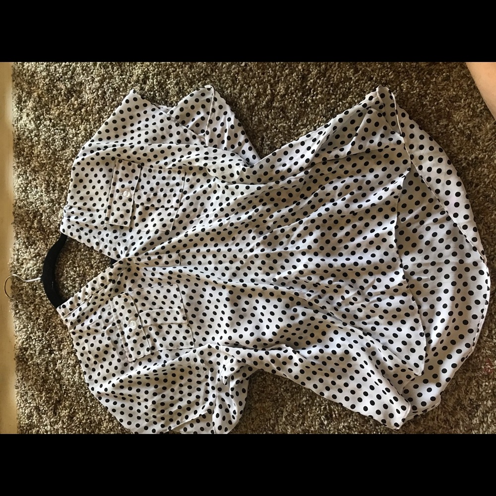 Poka-dot dress top
